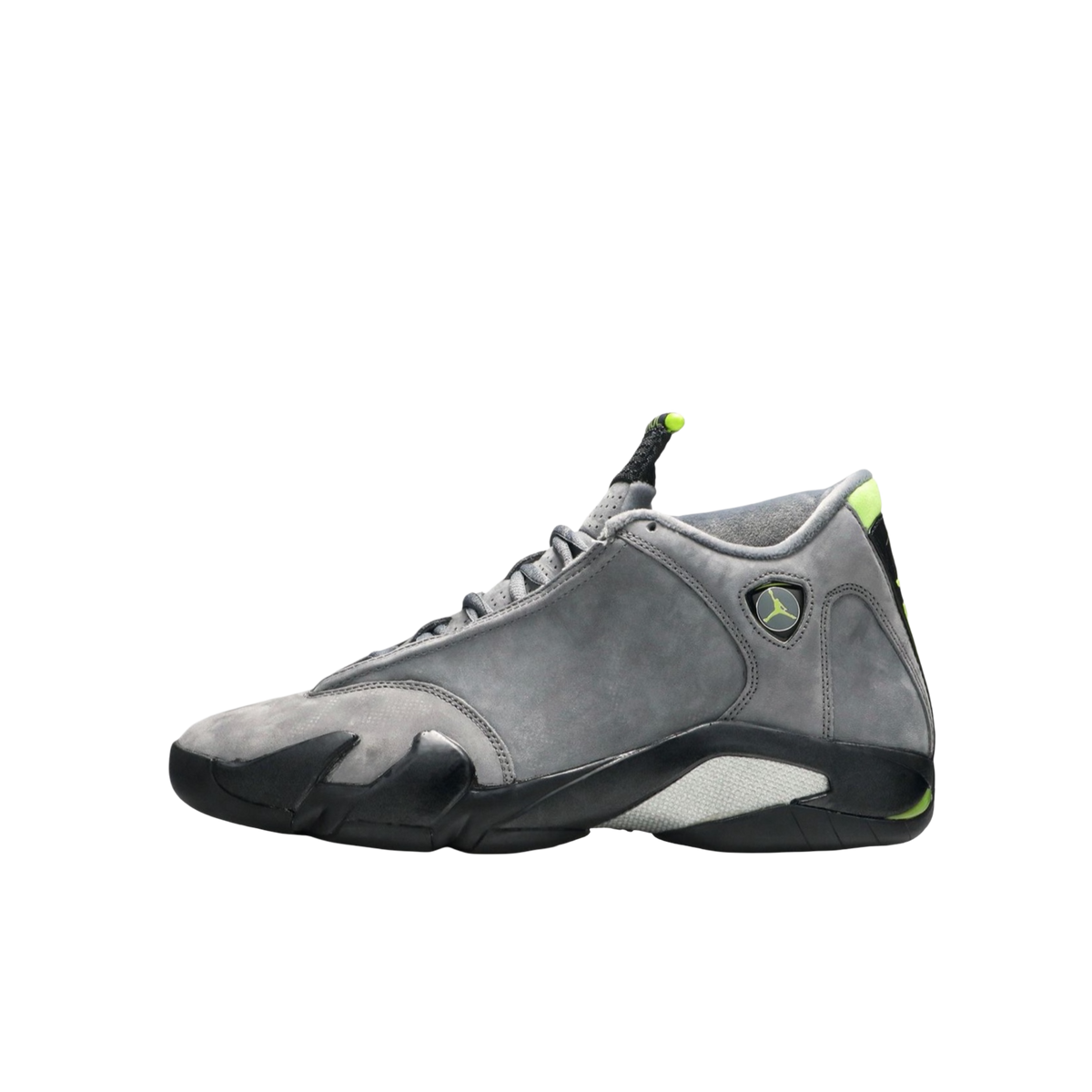 [PRE-ORDER] (GS) Air Jordan 14 Retro "Chartreuse" (2027) Sneakers in Grey | FOOT NINJAS {1}