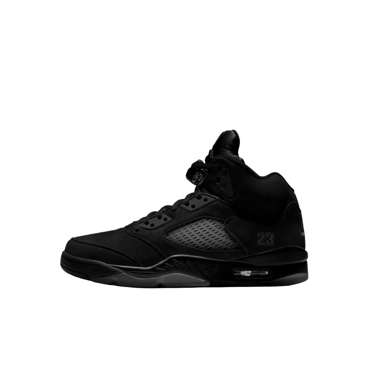 [PRE-ORDER] (GS) Air Jordan 5 Retro "Black Cat" (2027) Sneakers in Black | FOOT NINJAS {1}