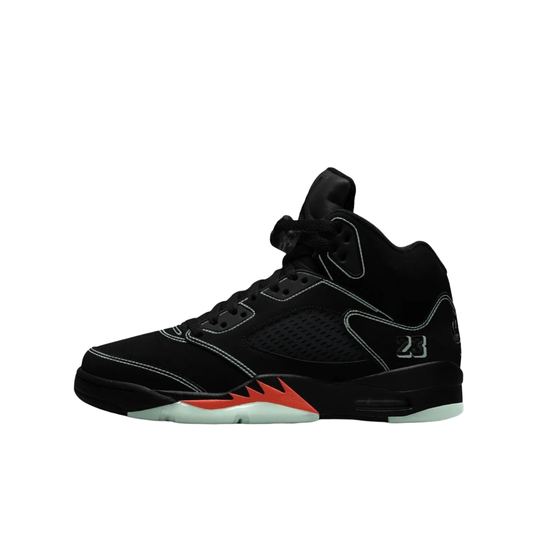 [PRE-ORDER] (GS) Air Jordan 5 Retro "Halloween" (2026) Sneakers in Black [] | FOOT NINJAS [1]