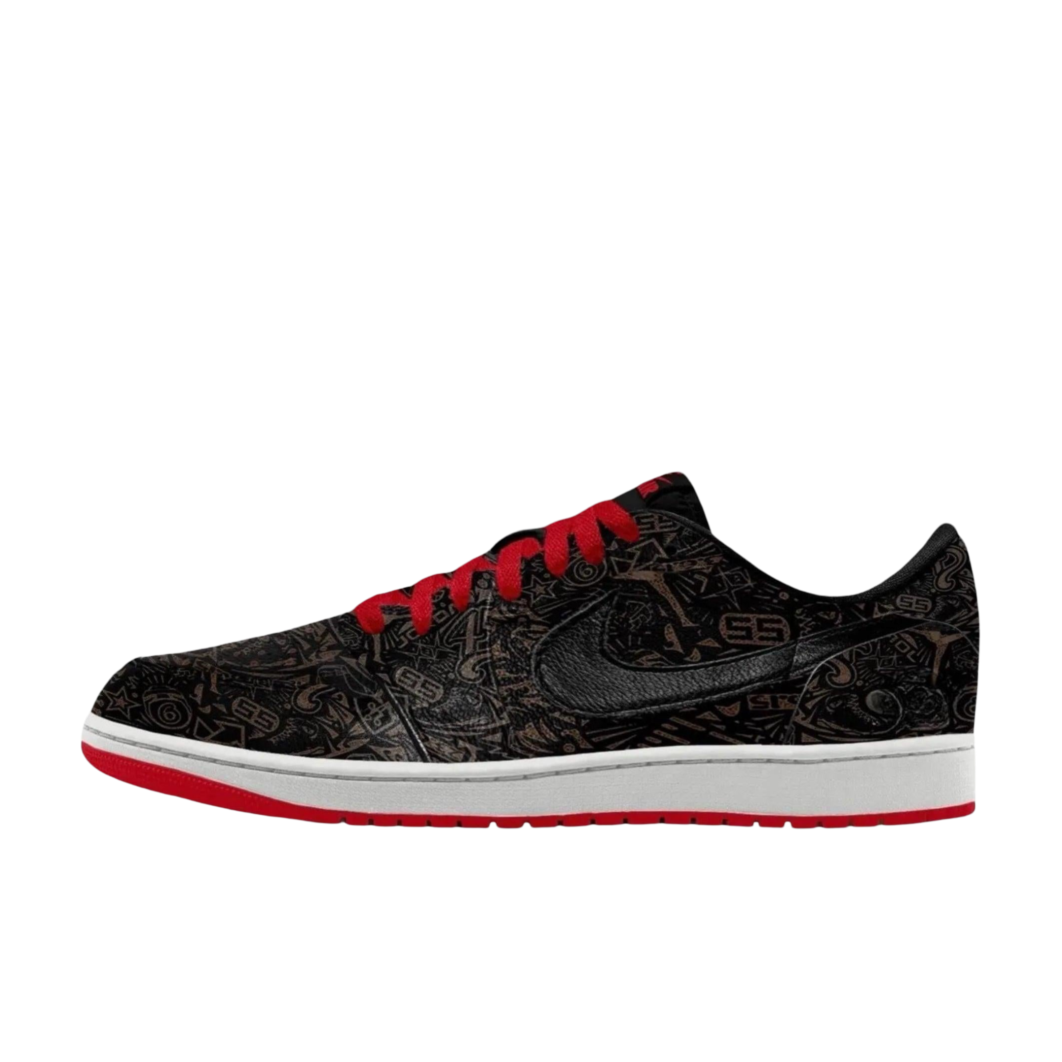 [PRE-ORDER] (Men's) Air Jordan 1 Retro Low OG "Laser" (2026) Sneakers in Black [IV6750-001] | FOOT NINJAS [1]