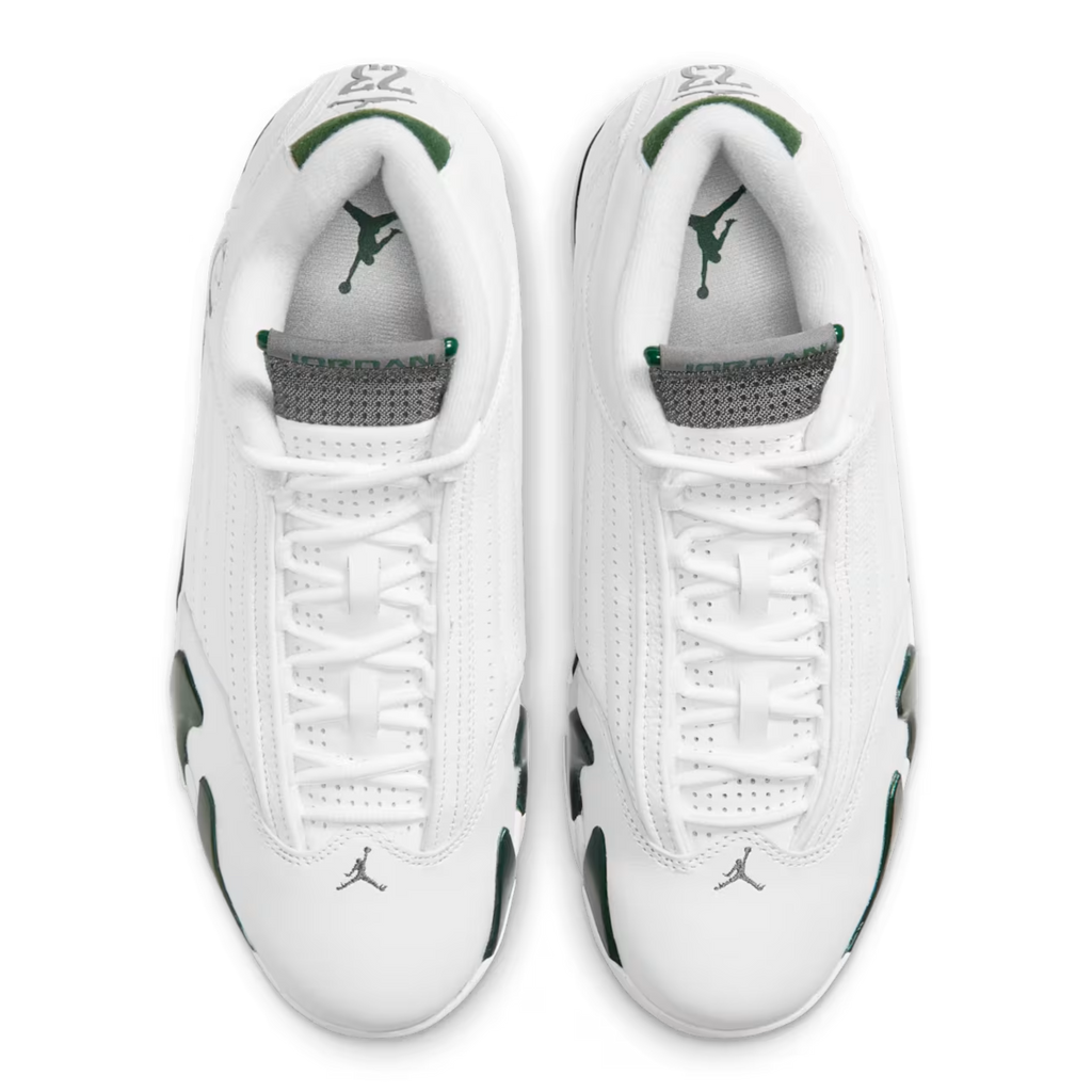 [PRE-ORDER] (Men's) Air Jordan 14 Retro "Forest Green" (2026) [487471-300] Sneakers in White | FOOT NINJAS {4}