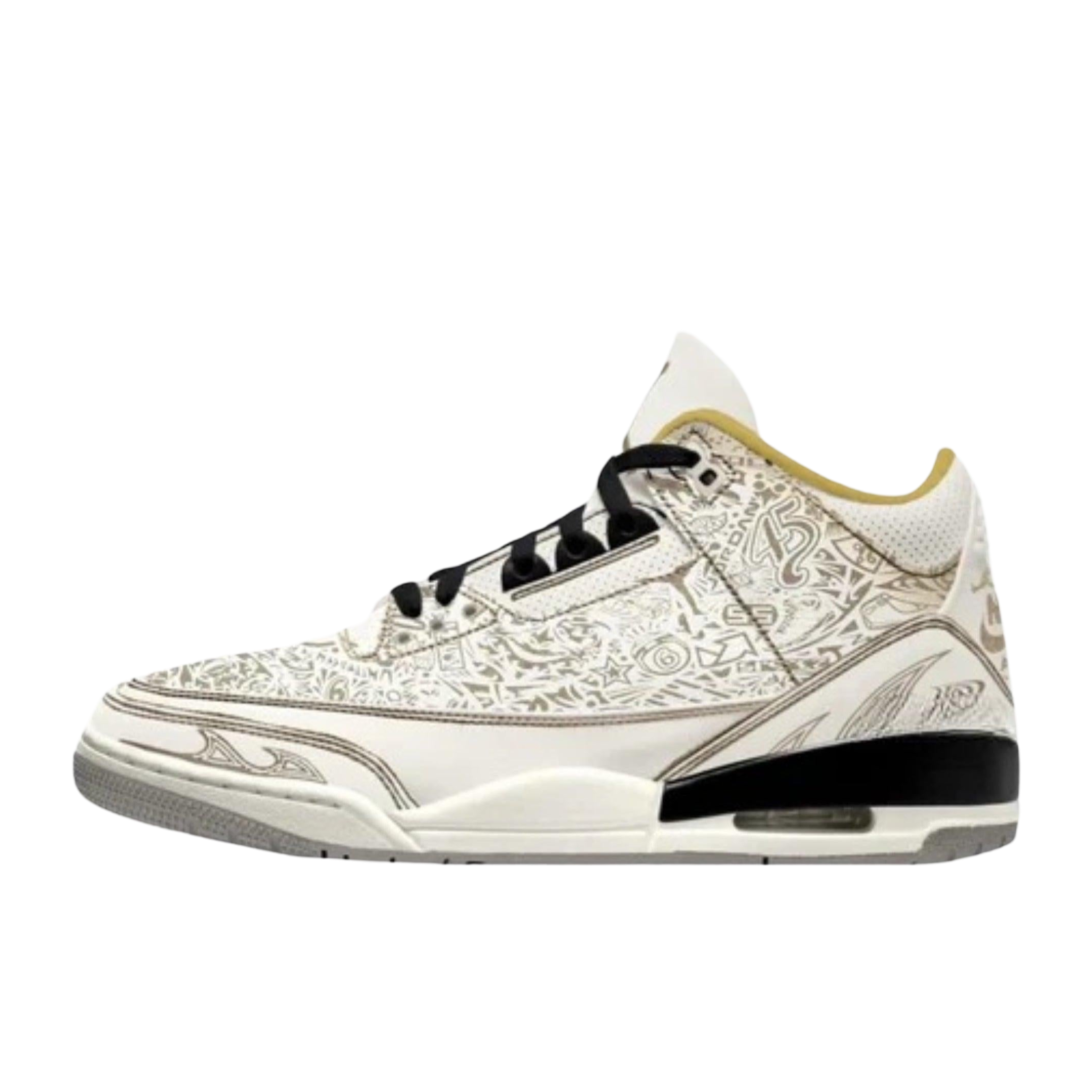 [PRE-ORDER] (Men's) Air Jordan 3 Retro "Laser" (2026) Sneakers in Beige [IO2365-001] | FOOT NINJAS [1]