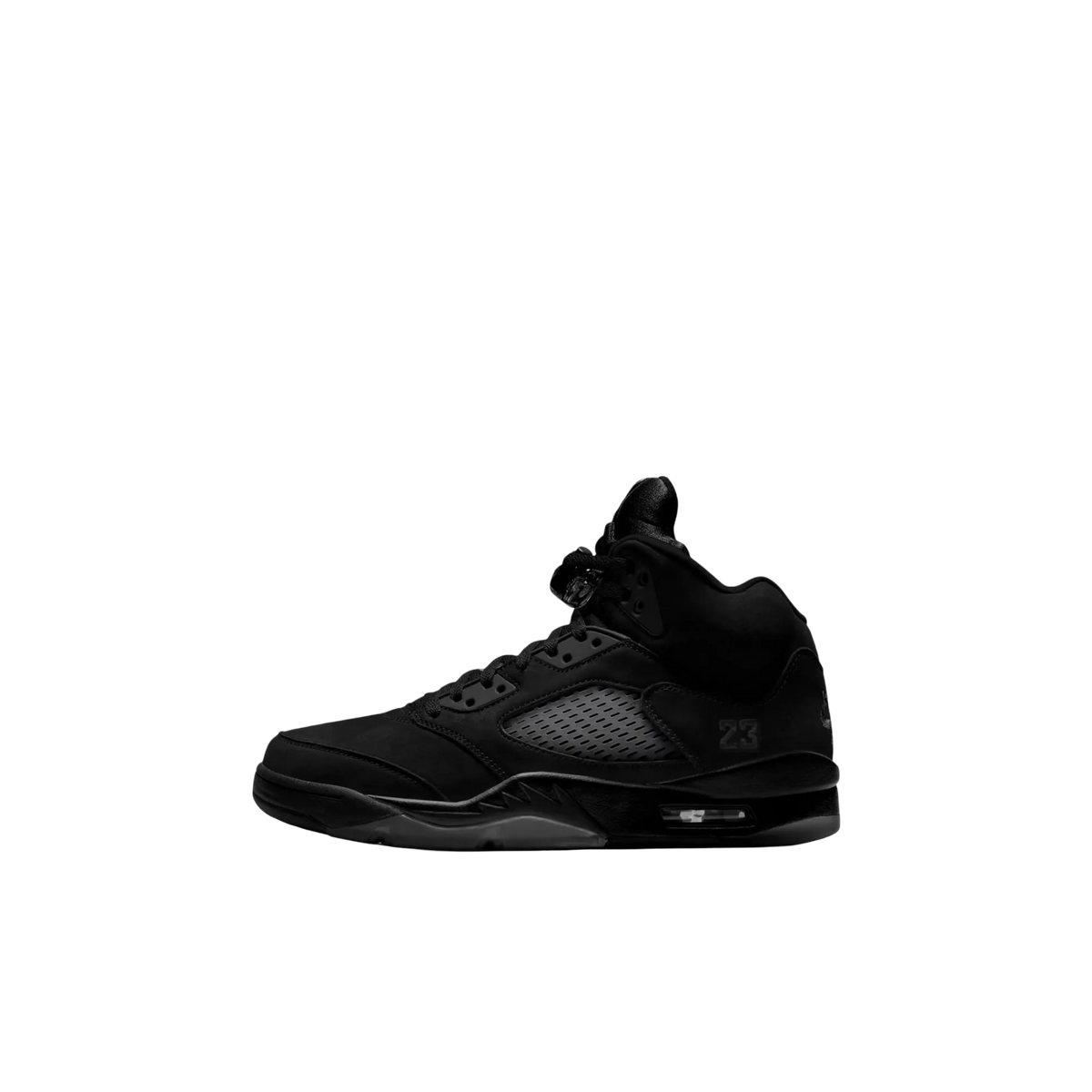 [PRE-ORDER] (PS) Air Jordan 5 Retro "Black Cat" (2027) Sneakers in Black | FOOT NINJAS {1}