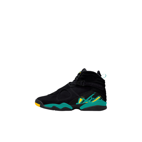 [PRE-ORDER] (TD) Air Jordan 8 Retro "Hornets / New Emerald" (2027) Sneakers in Black | FOOT NINJAS {1}
