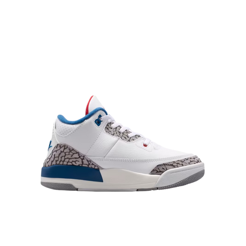 (PS) Air Jordan 3 Retro OG "True Blue" (2026) [DM0966-104] Sneakers in White | FOOT NINJAS {2}