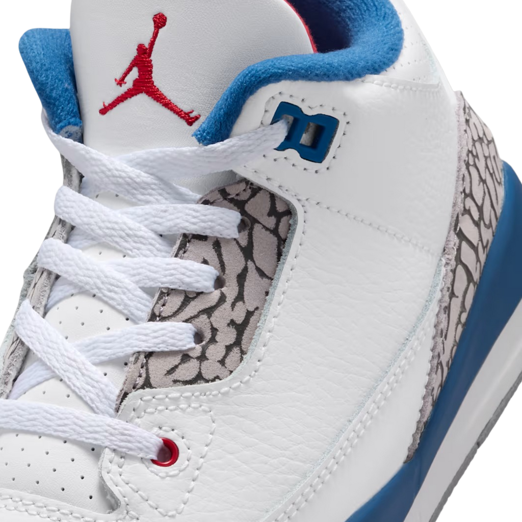 (PS) Air Jordan 3 Retro OG "True Blue" (2026) [DM0966-104] Sneakers in White | FOOT NINJAS [7]