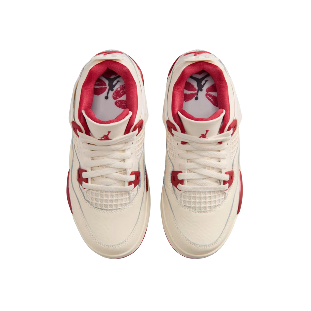 (PS) Air Jordan 4 Retro "Valentine’s Day / Sierra Red" (2026) [HV4385-108] Sneakers in Beige | FOOT NINJAS {4}