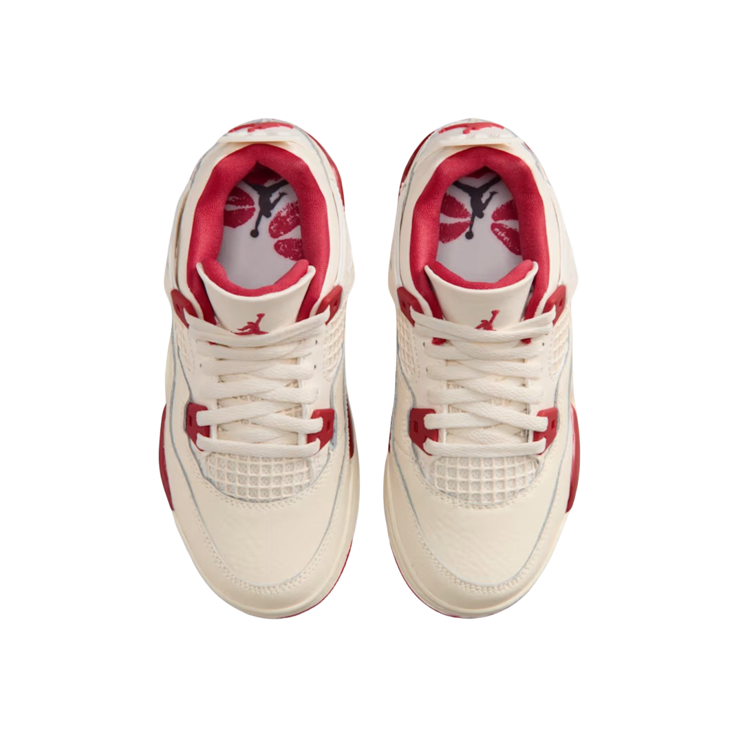 (PS) Air Jordan 4 Retro "Valentine’s Day / Sierra Red" (2026) [HV4385-108] Sneakers in Beige | FOOT NINJAS {4}