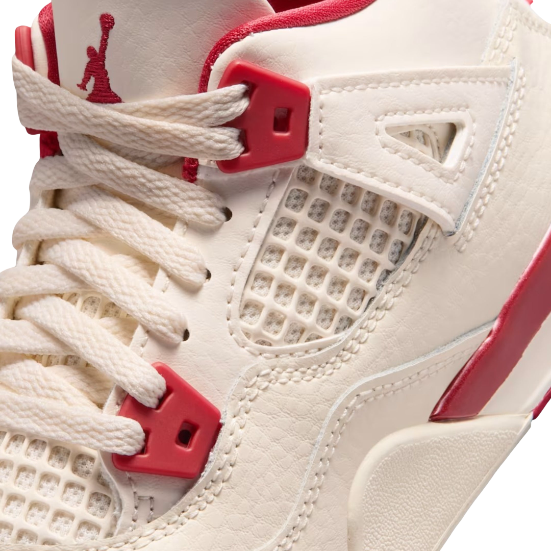 (PS) Air Jordan 4 Retro "Valentine’s Day / Sierra Red" (2026) [HV4385-108] Sneakers in Beige | FOOT NINJAS {7}