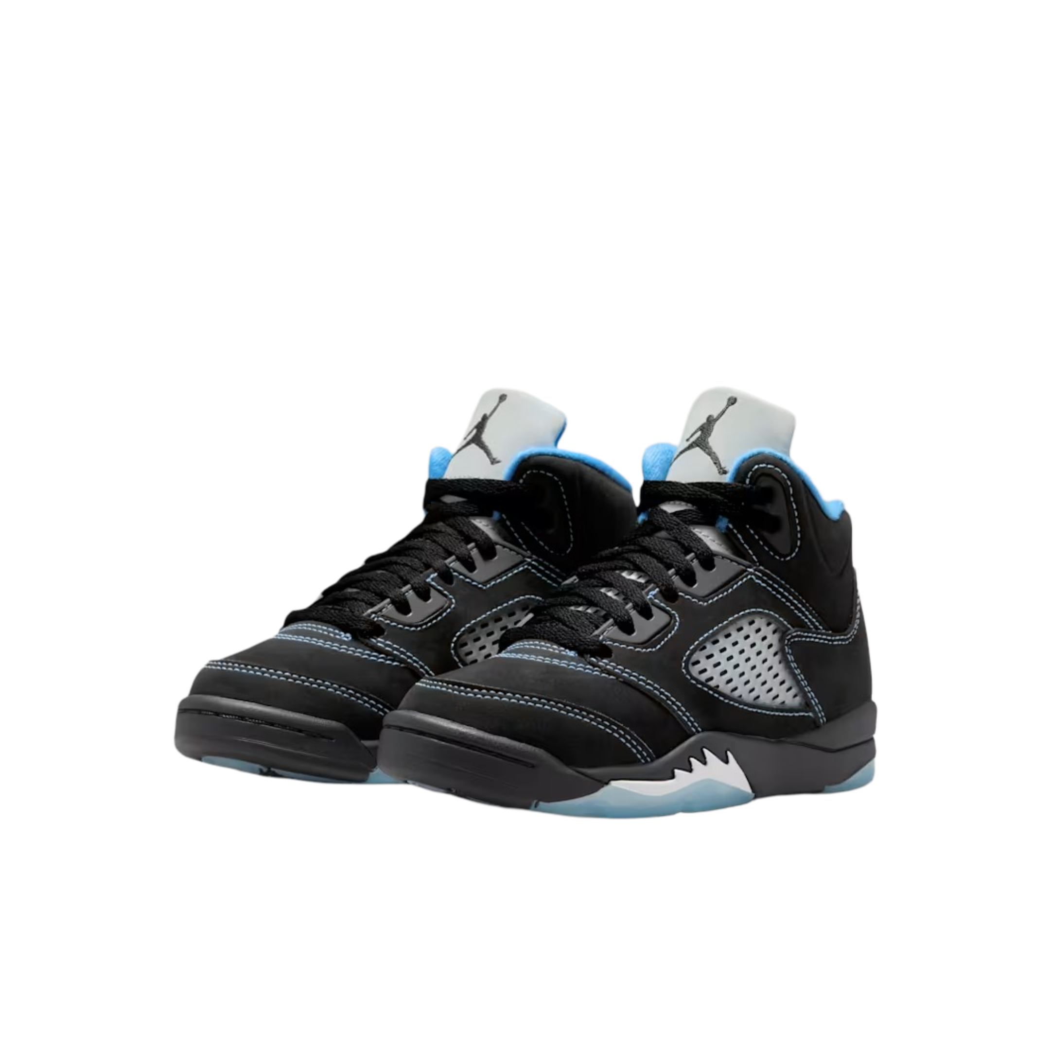 (PS) Air Jordan 5 Retro "Black Carolina / UNC University Blue" (2026) [440889-008] Sneakers in Black | FOOT NINJAS [3]
