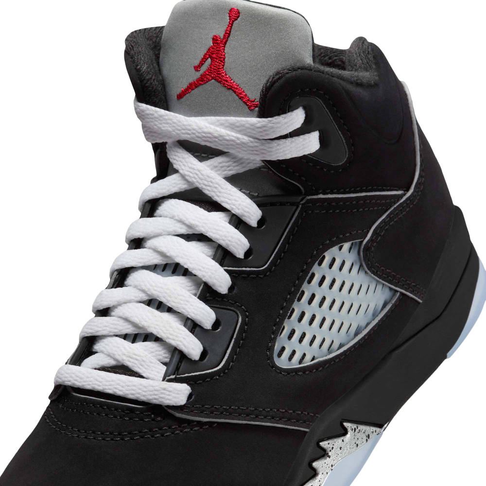 (PS) Air Jordan 5 Retro "Reimagined Black / Metallic Silver" (2025) [HF3978-001] Sneakers in Black | FOOT NINJAS {7}