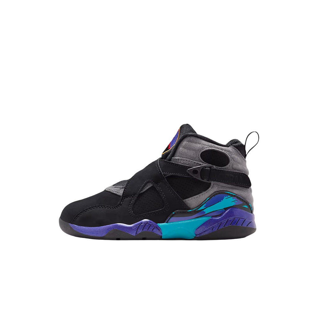 (PS) Air Jordan 8 Retro "Aqua" (2025) [305369-006] Sneakers in Black | FOOT NINJAS {1}