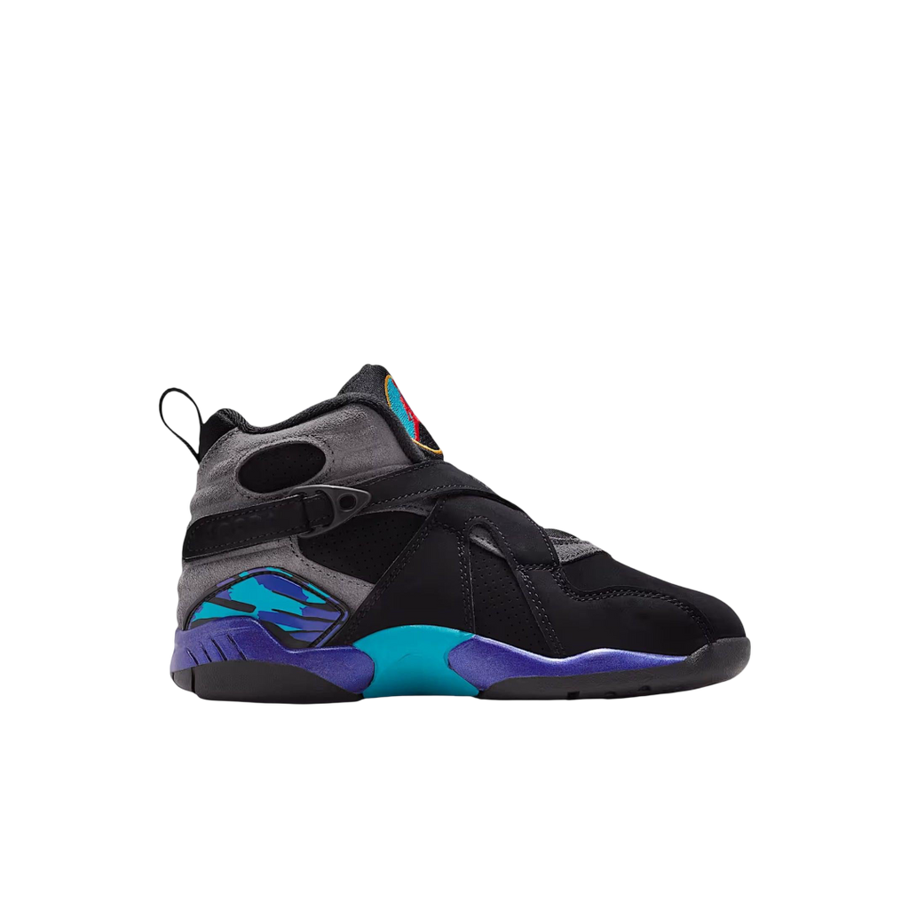 (PS) Air Jordan 8 Retro "Aqua" (2025) [305369-006] Sneakers in Black | FOOT NINJAS {2}