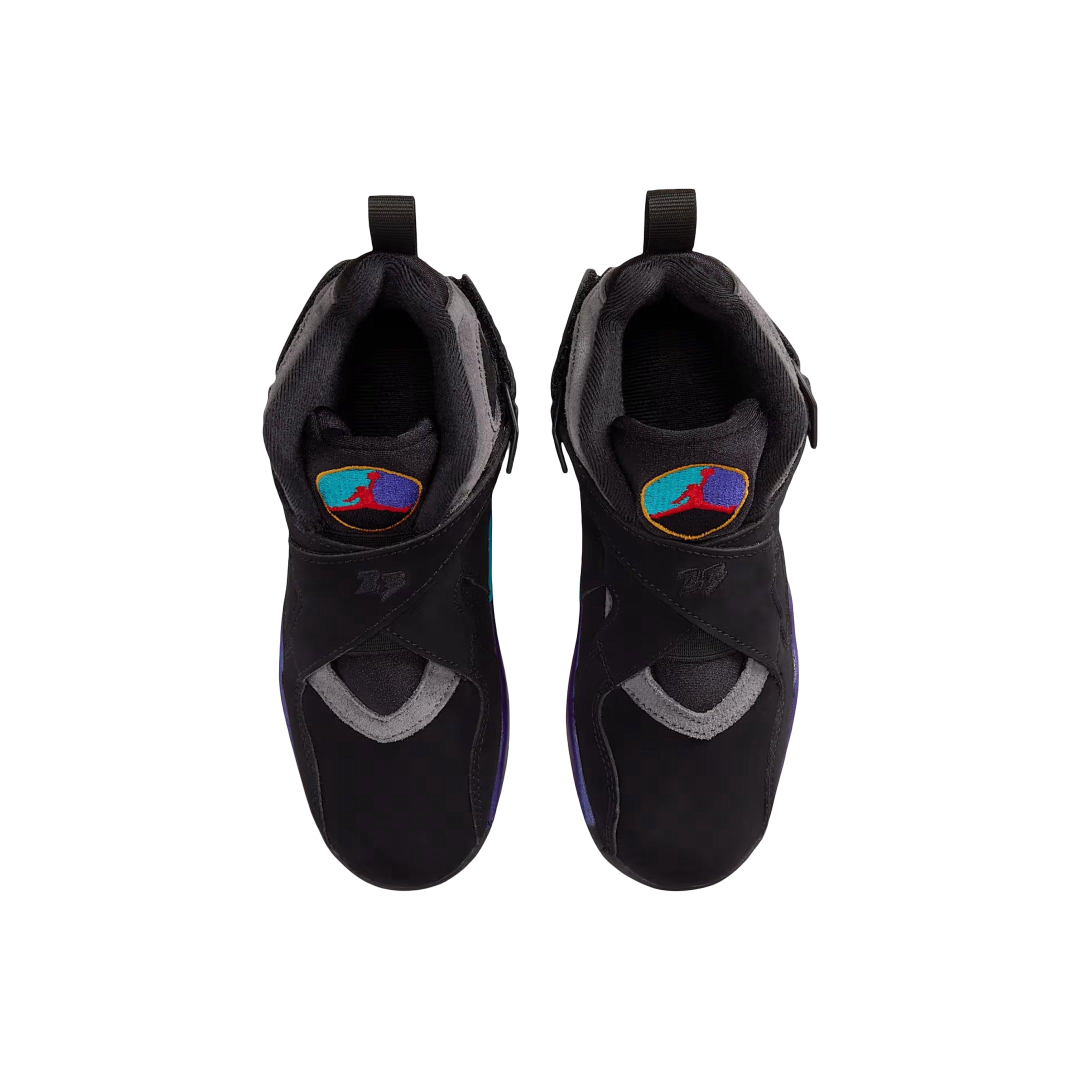 (PS) Air Jordan 8 Retro "Aqua" (2025) [305369-006] Sneakers in Black | FOOT NINJAS {4}