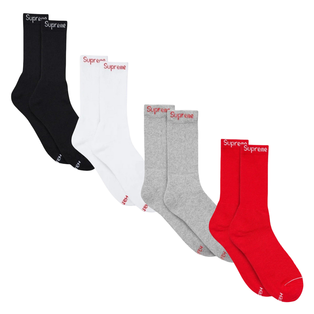 Supreme x Hanes Cushion Crew Socks | FOOT NINJAS {1}