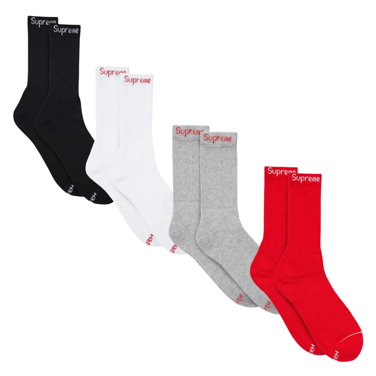 Supreme x Hanes Cushion Crew Socks | FOOT NINJAS {1}