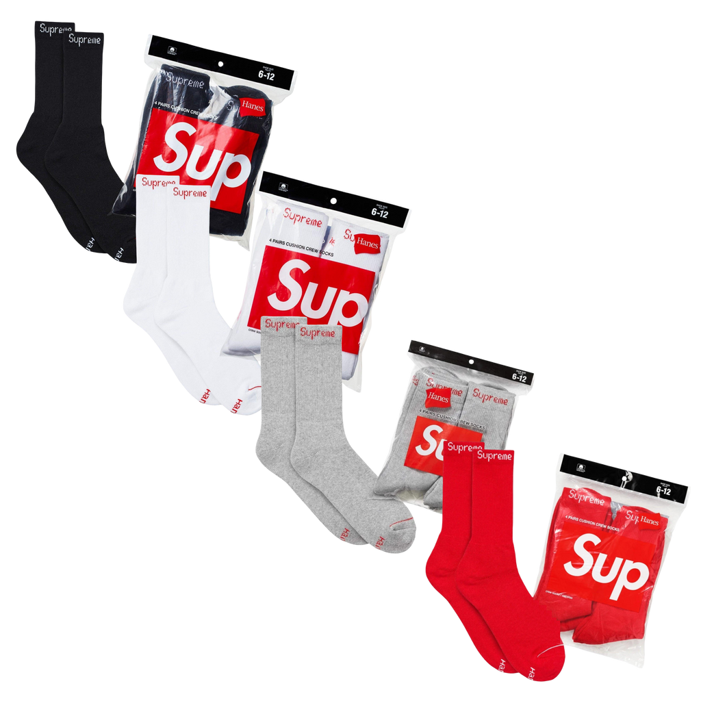 Supreme x Hanes Cushion Crew Socks | FOOT NINJAS {2}