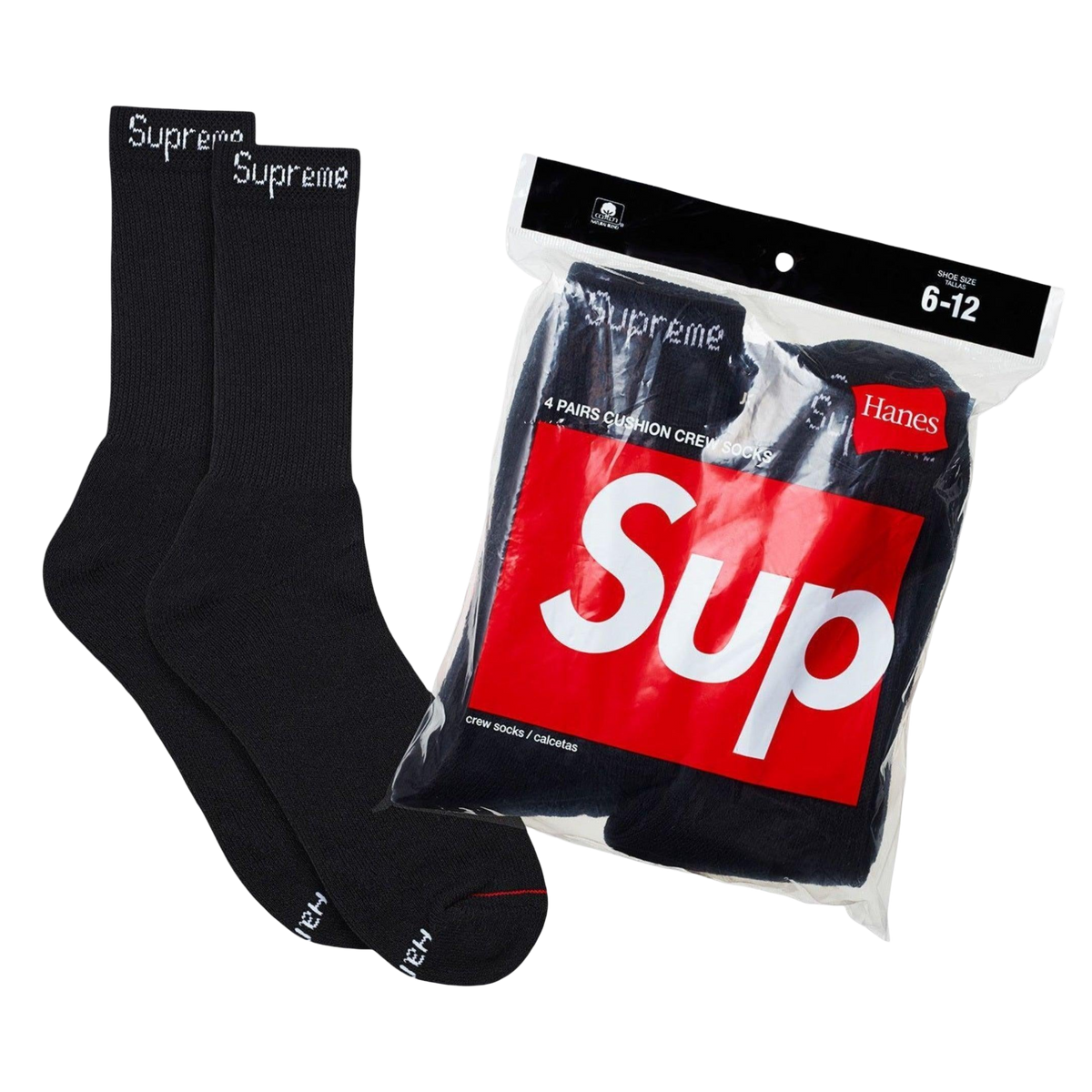 Supreme x Hanes Cushion Crew Socks | FOOT NINJAS {4}