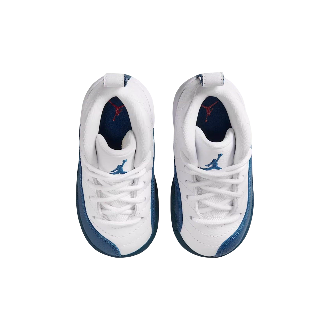 (TD) Air Jordan 12 Retro "White / French Blue" (2025) [850000-114] Sneakers in Blue | FOOT NINJAS {4}