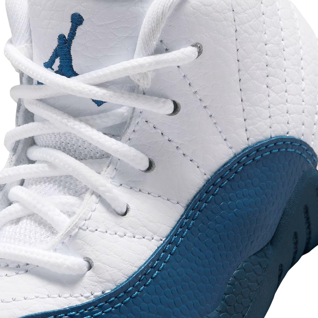 (TD) Air Jordan 12 Retro "White / French Blue" (2025) [850000-114] Sneakers in Blue | FOOT NINJAS {7}