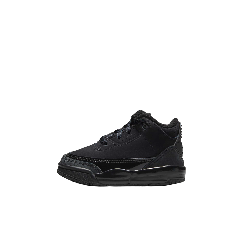 (TD) Air Jordan 3 Retro "Black Cat" (2025) [DM0968-001] Sneakers in Black | FOOT NINJAS {1}