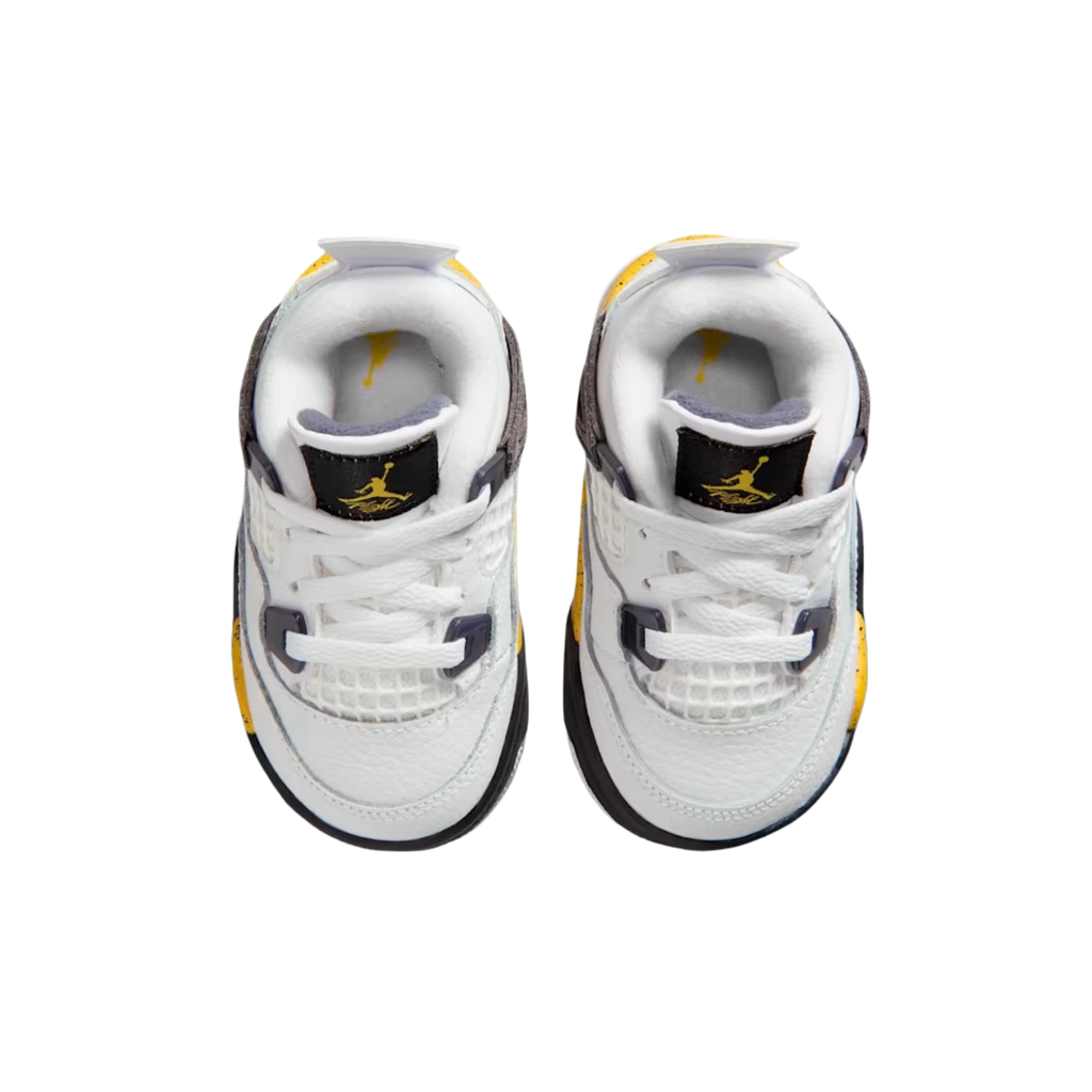 (TD) Air Jordan 4 Retro "Rare Air / Tour Yellow" (2026) [BQ7670-102] Sneakers in White | FOOT NINJAS {4}