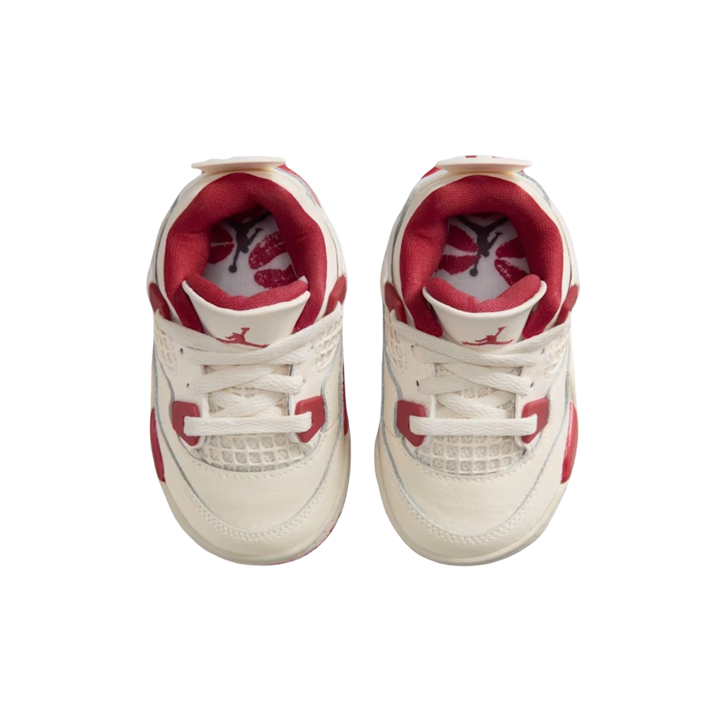 (TD) Air Jordan 4 Retro "Valentine’s Day / Sierra Red" (2026) [HV4384-108] Sneakers in Beige | FOOT NINJAS {4}