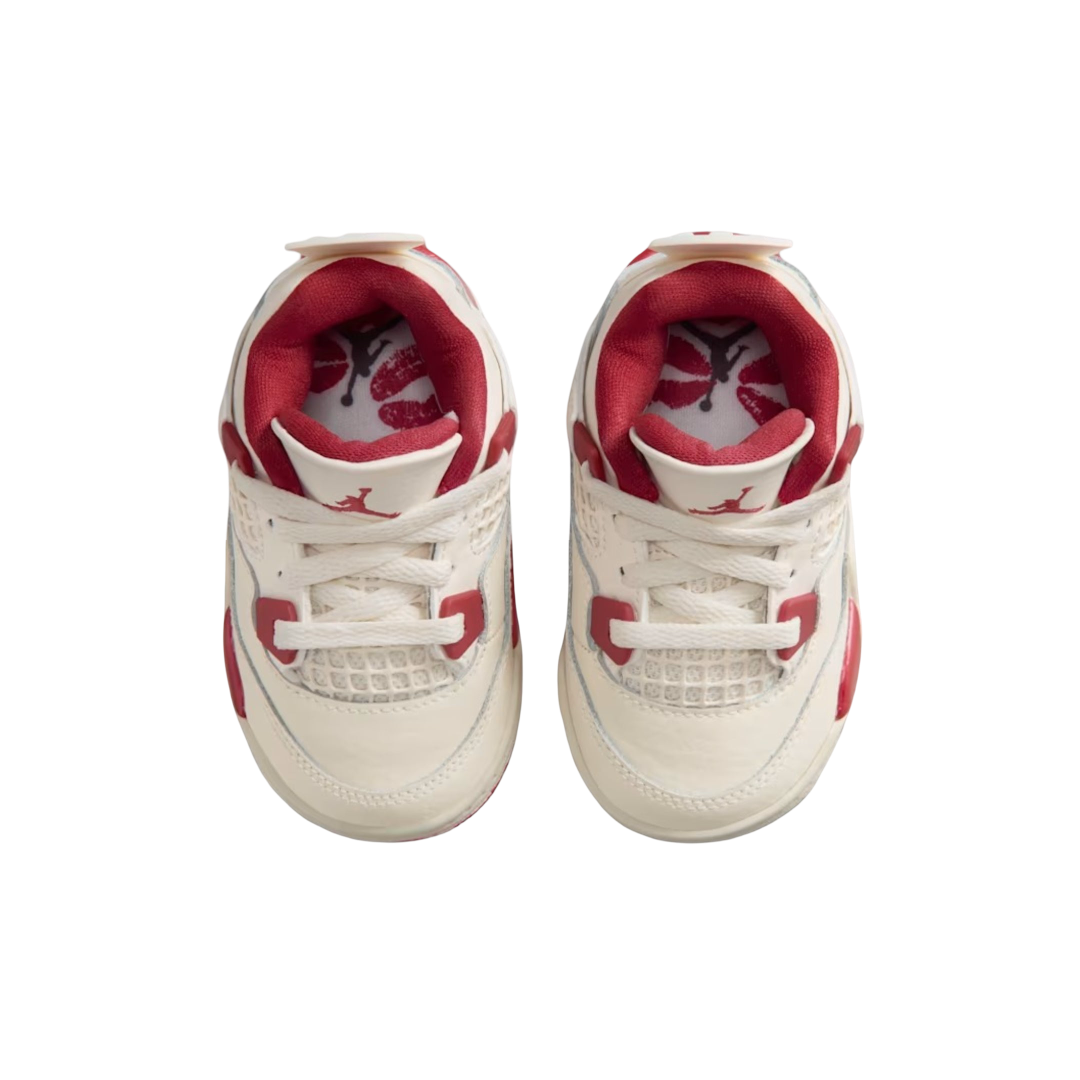 (TD) Air Jordan 4 Retro "Valentine’s Day / Sierra Red" (2026) [HV4384-108] Sneakers in Beige | FOOT NINJAS {4}