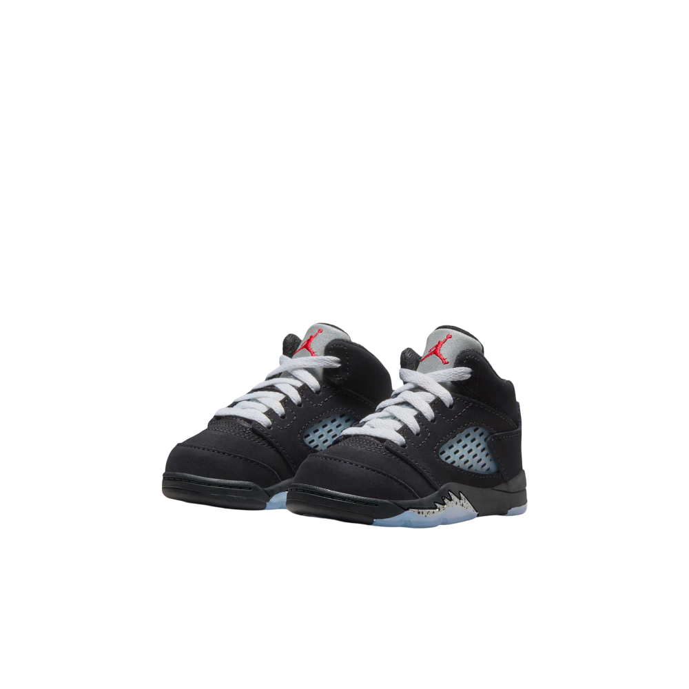 (TD) Air Jordan 5 Retro "Reimagined Black / Metallic Silver" (2025) [HF3977-001] Sneakers in Black | FOOT NINJAS {3}