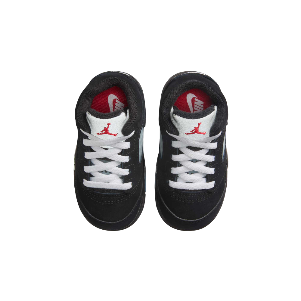 (TD) Air Jordan 5 Retro "Reimagined Black / Metallic Silver" (2025) [HF3977-001] Sneakers in Black | FOOT NINJAS {4}