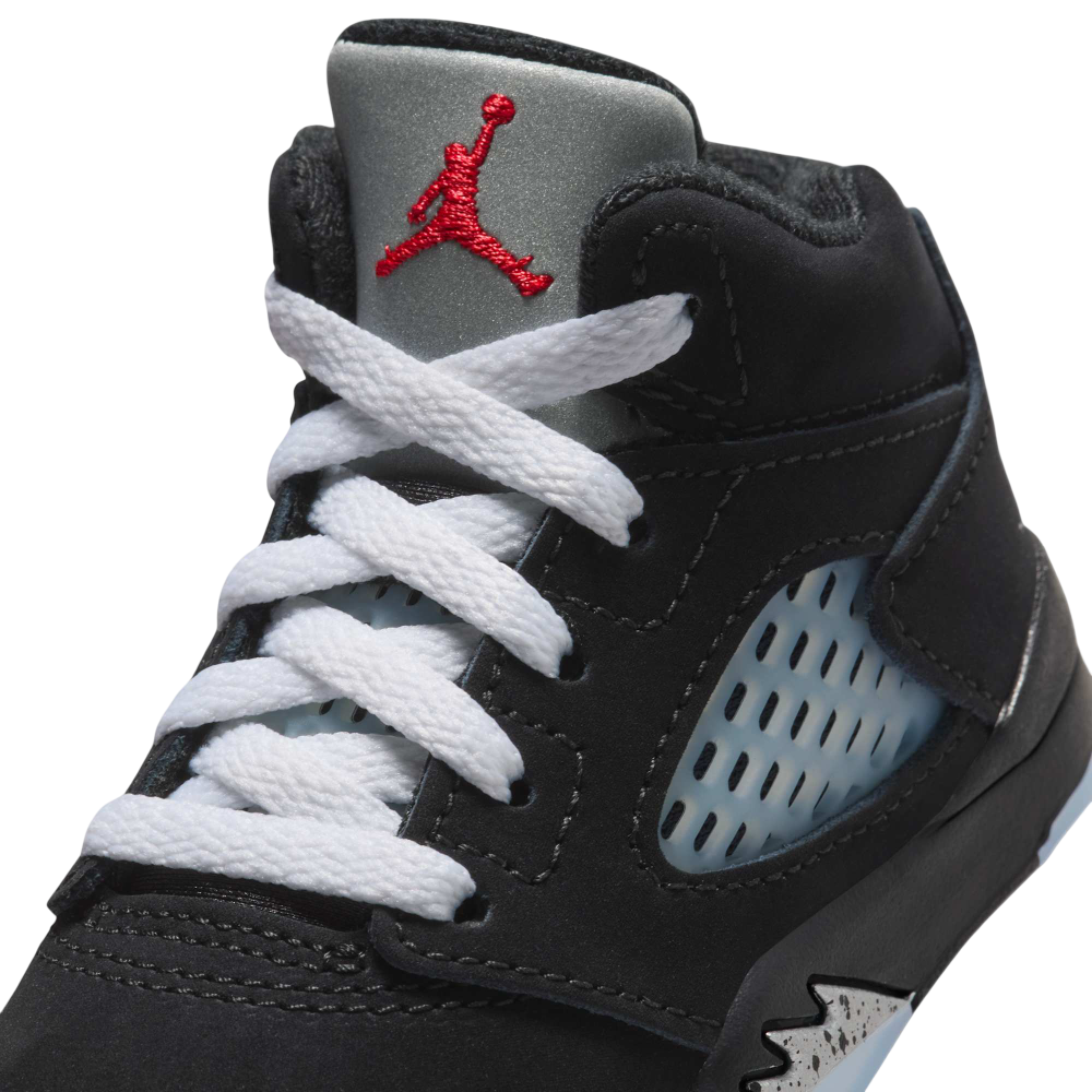 (TD) Air Jordan 5 Retro "Reimagined Black / Metallic Silver" (2025) [HF3977-001] Sneakers in Black | FOOT NINJAS {7}