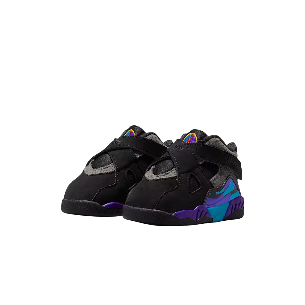 (TD) Air Jordan 8 Retro "Aqua" (2025) [305360-006] Sneakers in Black | FOOT NINJAS {3}