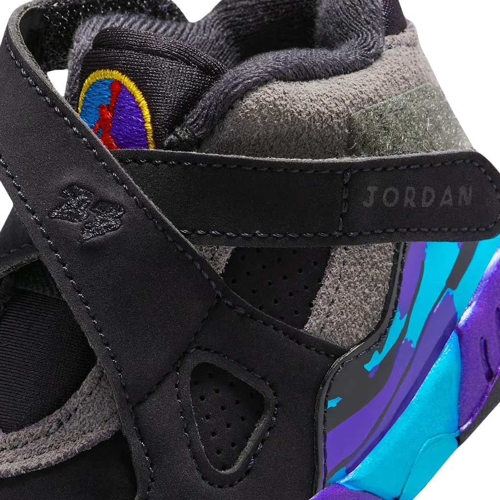 (TD) Air Jordan 8 Retro "Aqua" (2025) [305360-006] Sneakers in Black | FOOT NINJAS {7}