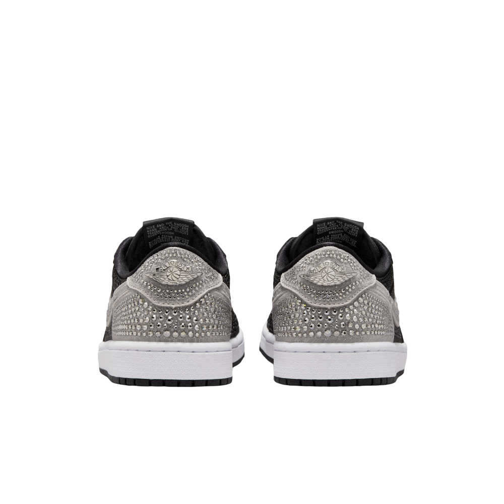 (Women's) Air Jordan 1 Retro Low OG x Swarovski "Stealth" (2025) [HM9208-001] Sneakers in Black | FOOT NINJAS {5}