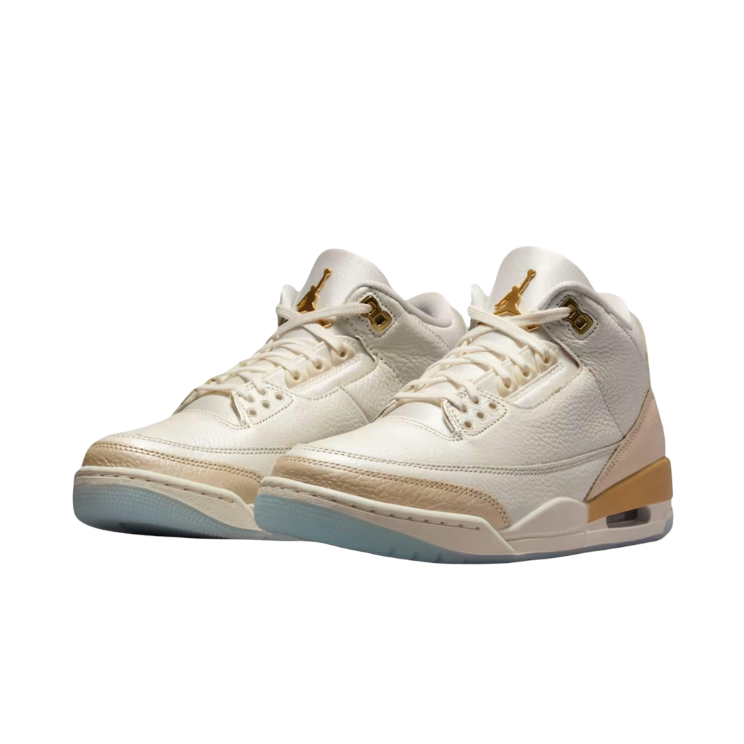 (Women's) Air Jordan 3 Retro "Champagne and Oysters" (2025) [IB2255-100] Sneakers in Beige | FOOT NINJAS {3}