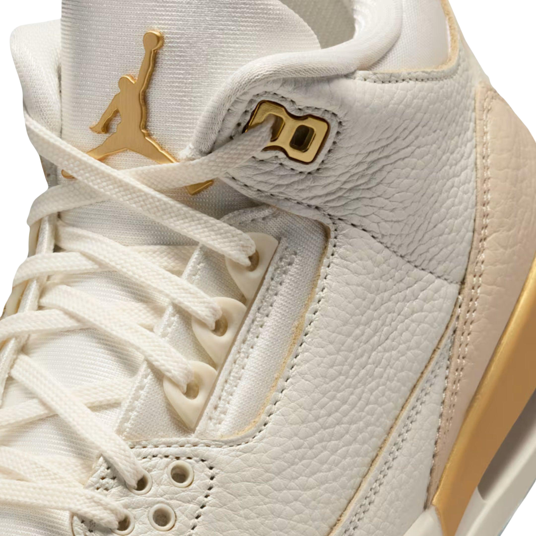 (Women's) Air Jordan 3 Retro "Champagne and Oysters" (2025) [IB2255-100] Sneakers in Beige | FOOT NINJAS {7}