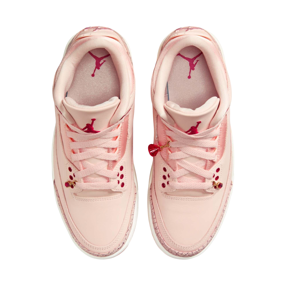 (Women's) Air Jordan 3 Retro "Valentine's Day / Treat Yourself" (2025) [HJ0178-600] Sneakers in Pink | FOOT NINJAS {4}