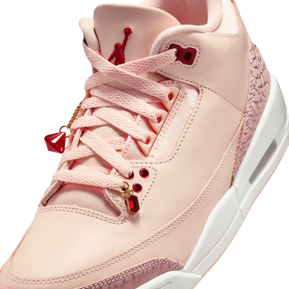 (Women's) Air Jordan 3 Retro "Valentine's Day / Treat Yourself" (2025) [HJ0178-600] Sneakers in Pink | FOOT NINJAS {7}