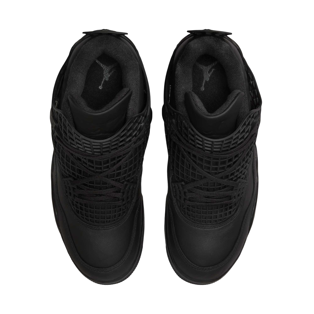 (Women's) Air Jordan 4 Retro NET "Black / Metallic Silver" (2025) [FN7251-001] Sneakers in Black | FOOT NINJAS {4}