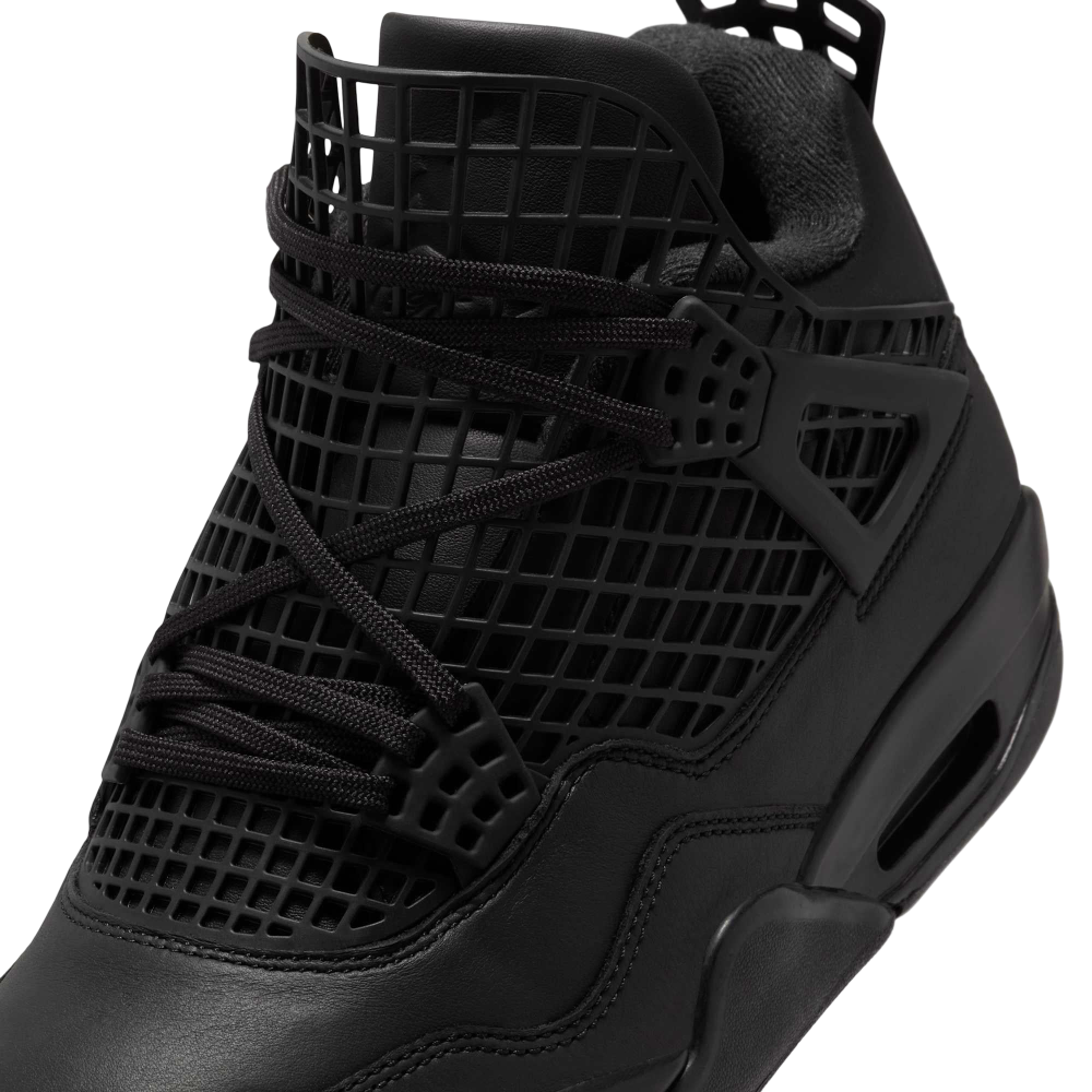 (Women's) Air Jordan 4 Retro NET "Black / Metallic Silver" (2025) [FN7251-001] Sneakers in Black | FOOT NINJAS {8}