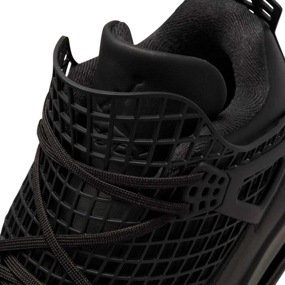 (Women's) Air Jordan 4 Retro NET "Black / Metallic Silver" (2025) [FN7251-001] Sneakers in Black | FOOT NINJAS {9}