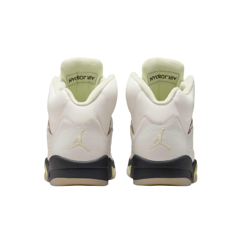 (Women's) Air Jordan 5 Retro "Luminous Green" (2025) [IM7592-130] Sneakers in Beige | FOOT NINJAS {5}