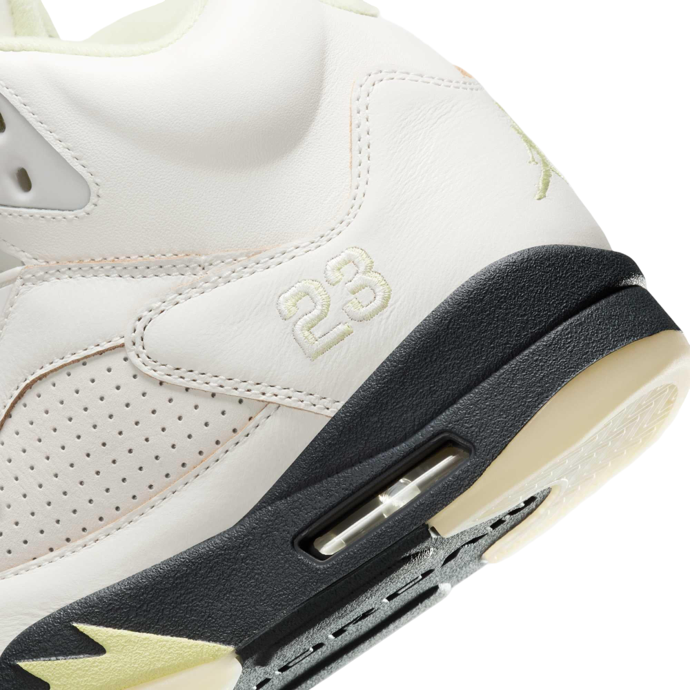 (Women's) Air Jordan 5 Retro "Luminous Green" (2025) [IM7592-130] Sneakers in Beige | FOOT NINJAS {8}