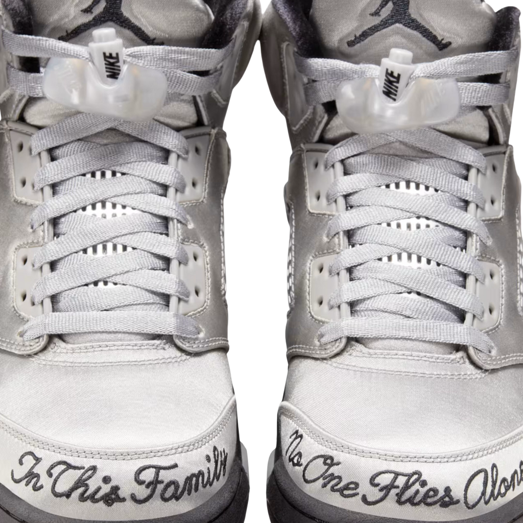 (Women's) Air Jordan 5 Retro "Wings / In This House, No One Flies Alone" (2025) [IO2038-001] Sneakers in Grey | FOOT NINJAS {7}