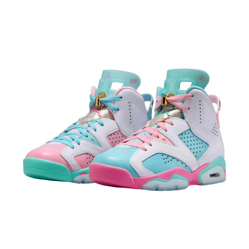 (Women's) Air Jordan 6 Retro DB x Jillian Beagley "Doernbecher" (2025) [IB6059-920] Sneakers in Multicolor | FOOT NINJAS {4}
