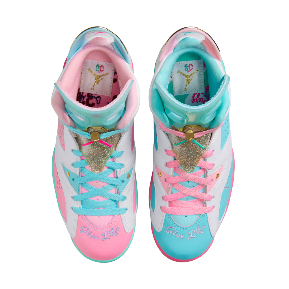 (Women's) Air Jordan 6 Retro DB x Jillian Beagley "Doernbecher" (2025) [IB6059-920] Sneakers in Multicolor | FOOT NINJAS {5}