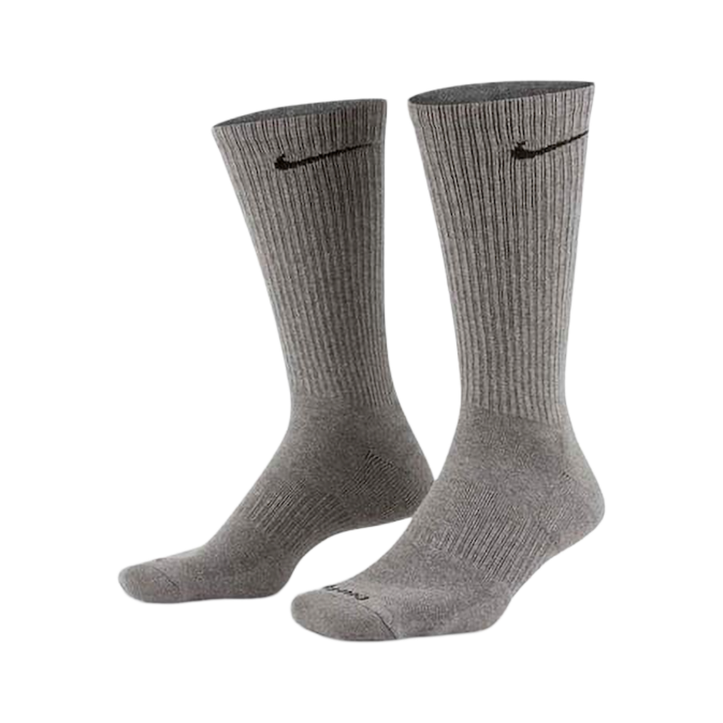 Nike Dri-FIT Everyday Plus Cushioned High Training Crew Socks (6 Pack) Carbon Heather Grey [SX6897-065] | FOOT NINJAS {4}