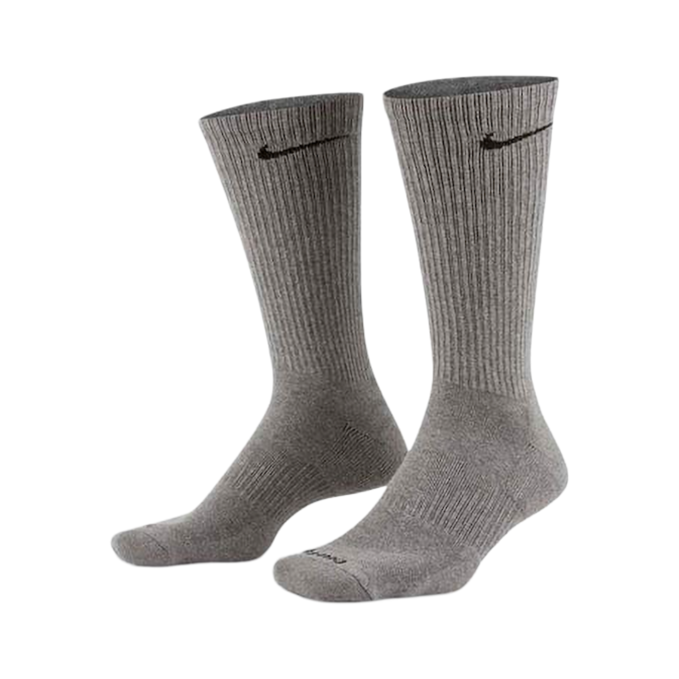 Nike Dri-FIT Everyday Plus Cushioned High Training Crew Socks (6 Pack) Carbon Heather Grey [SX6897-065] | FOOT NINJAS {4}