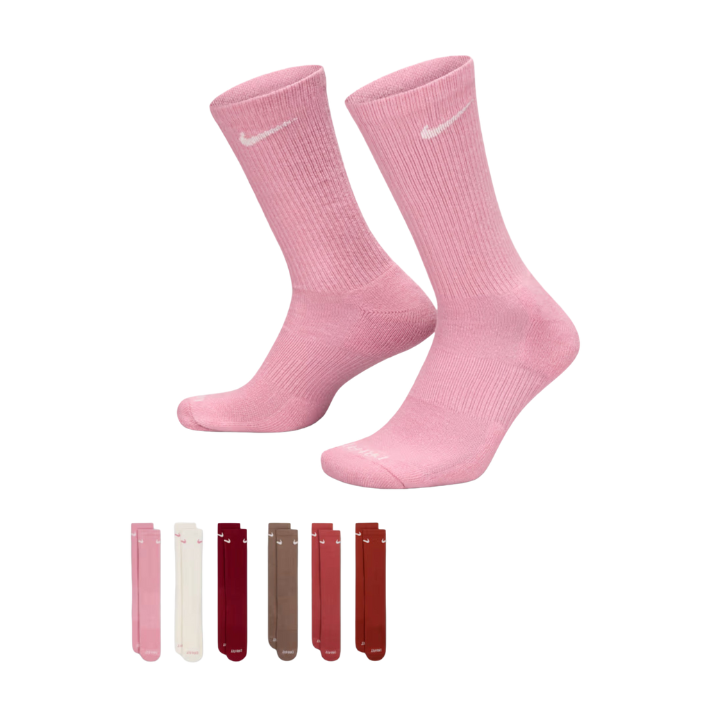 Nike Dri-FIT Everyday Plus Cushioned High Training Crew Socks (6 Pack) Multicolor [SX6897-936] | FOOT NINJAS {1}