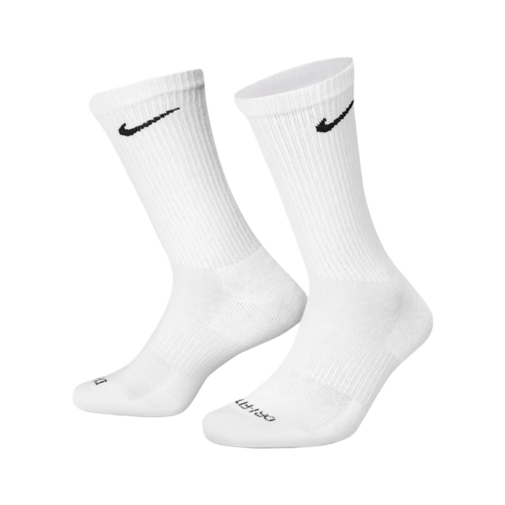 Nike Dri-FIT Everyday Plus Cushioned High Training Crew Socks (6 Pack) White / Black / Carbon Heather Grey [SX6897-965] | FOOT NINJAS {4}